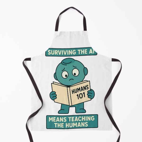 Item preview, Surviving The AI Means Teaching The Humans Funny AI Design designed and sold by TeeTimeTreasure.