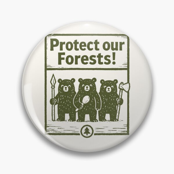Item preview, Forest Guardians Bear Brigade designed and sold by PrintSmithArt.