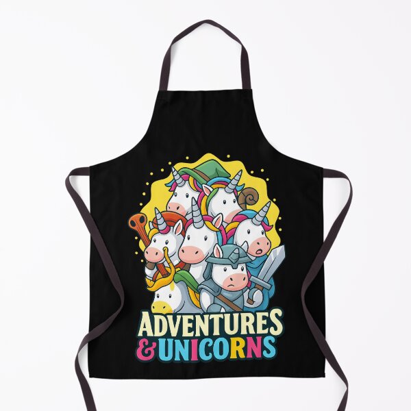 Item preview, Cute RPG Unicorn Adventure Warriors Fantasy Cartoon Design designed and sold by DrawHandArt.