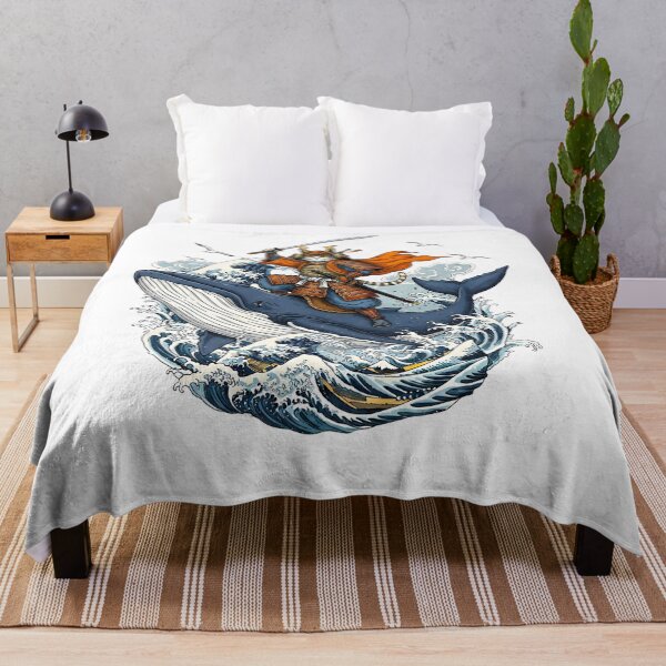 Item preview, Samurai Cat Riding a Whale designed and sold by Lineer22.