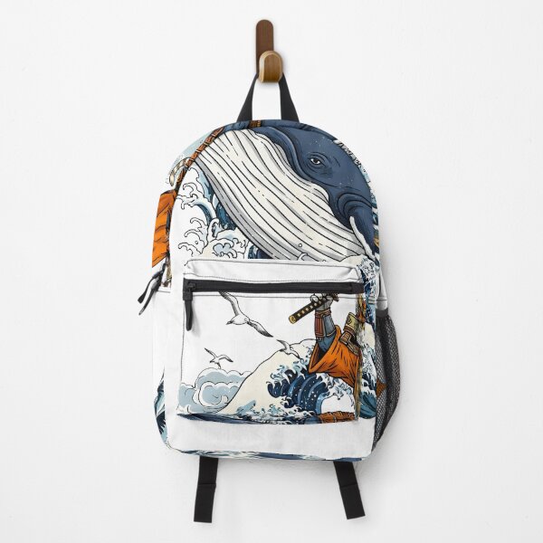 Item preview, Samurai Cat Riding a Whale designed and sold by Lineer22.