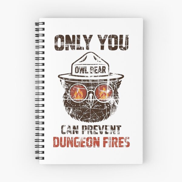 Item preview, Only You Can Prevent Dungeon Dragons Fires Owl Resist Epic Party Fails designed and sold by SkeletonsDanger.