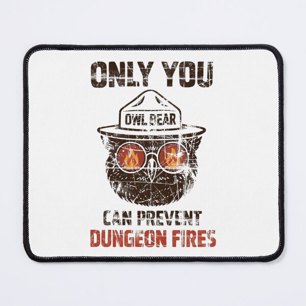 Item preview, Only You Can Prevent Dungeon Dragons Fires Owl Resist Epic Party Fails designed and sold by SkeletonsDanger.