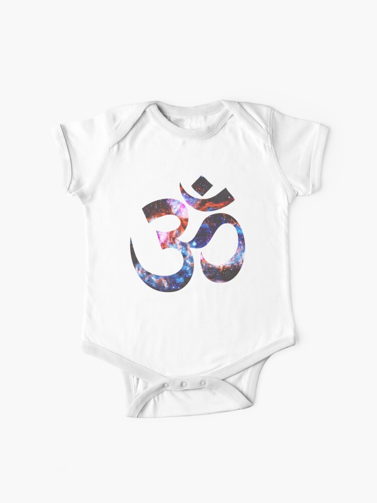 Body Para Bebe Om Simbolo Goa Universo De Vivid Art Redbubble