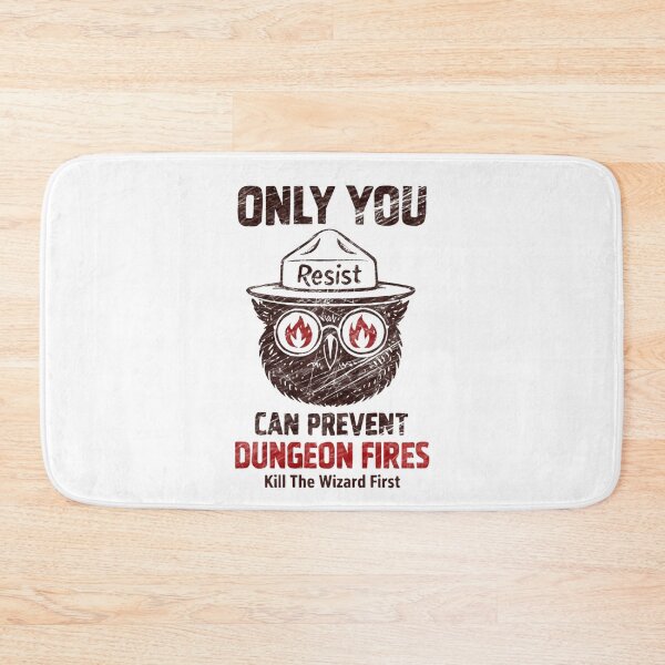 Item preview, Only You Can Prevent Dungeon Dragons Fires Owl Resist Chaotic Dice Energy designed and sold by SkeletonsDanger.