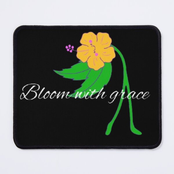 Item preview, Bloom With Grace – Elegant Floral Aesthetic Quote | Soft Feminine Inspiration | Positive Energy Sticker & Print designed and sold by CutePearlStudio.