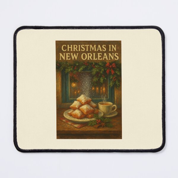 Item preview, Christmas in New Orleans – Beignets & Chocolat Chaud designed and sold by Novel Works Studio.