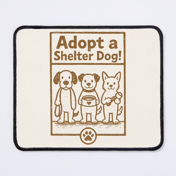 Item preview, Shelter Dog Adoption Trio designed and sold by PrintSmithArt.
