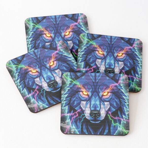 Item preview, Electric Wolf – Neon Eyes Artwork designed and sold by mari0n980.
