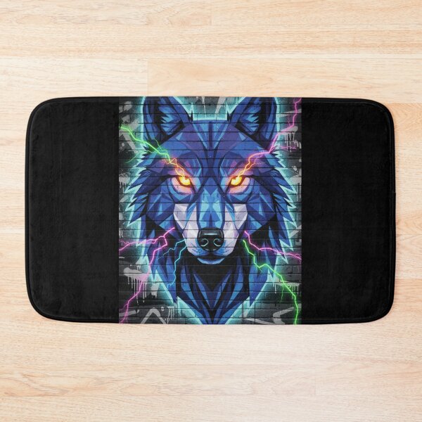 Item preview, Electric Wolf – Neon Eyes Artwork designed and sold by mari0n980.