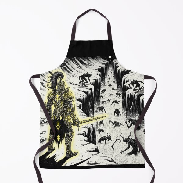 Item preview, Golden Knight at the Abyss Edge designed and sold by PixCthulhu.