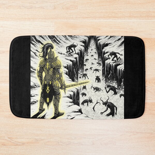 Item preview, Golden Knight at the Abyss Edge designed and sold by PixCthulhu.