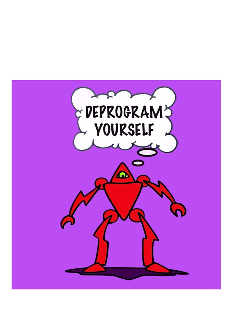 Thumbnail 4 of 4, iPhone Case, DEPROGRAM yourself designed and sold by Rolling Fool London street Art Style .
