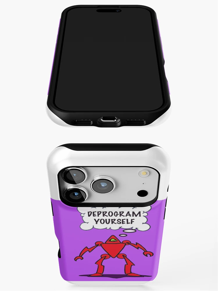 Thumbnail 3 of 4, iPhone Case, DEPROGRAM yourself designed and sold by Rolling Fool London street Art Style .