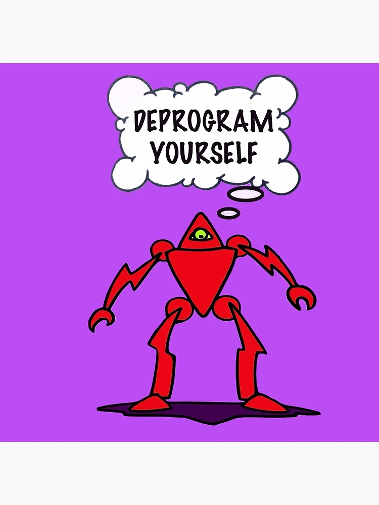 Thumbnail 7 of 7, Framed Art Print, DEPROGRAM yourself designed and sold by Rolling Fool London street Art Style .