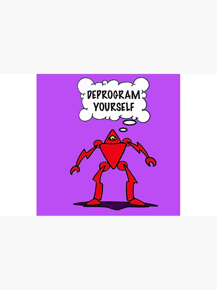 Thumbnail 2 of 2, Laptop Sleeve, DEPROGRAM yourself  designed and sold by Rolling Fool  London street  Art Style .