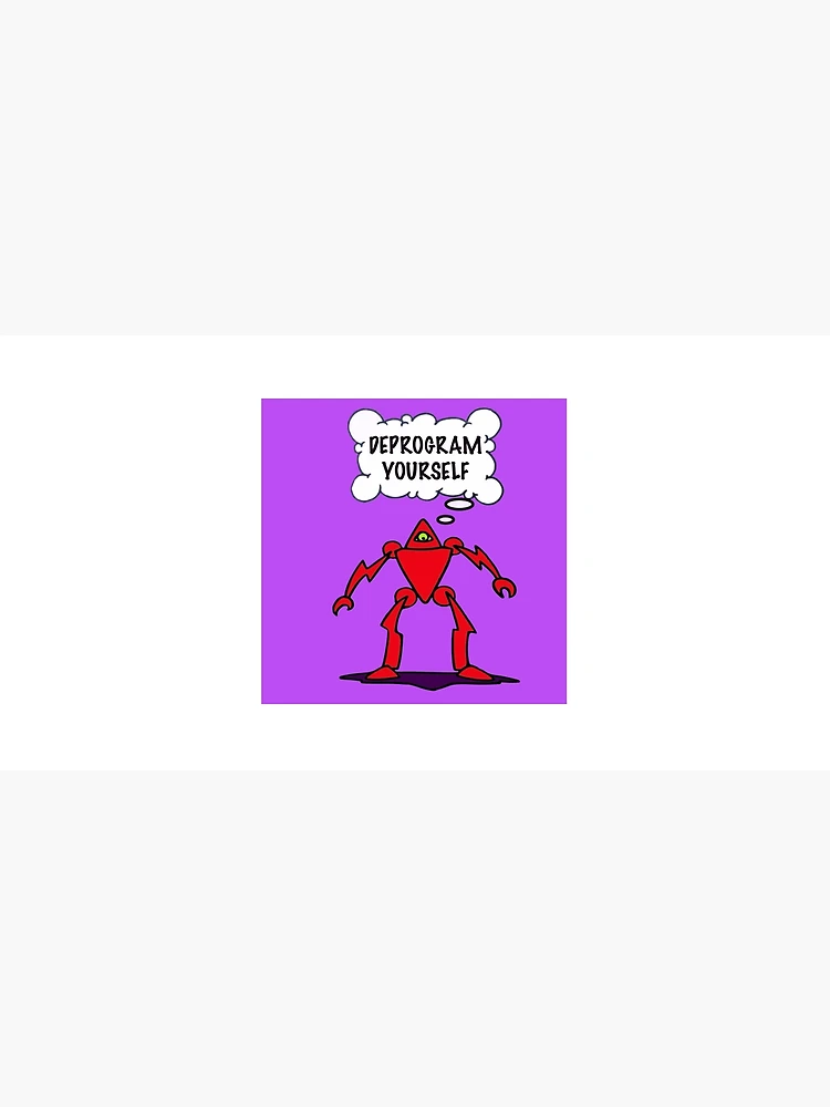 Thumbnail 5 of 5, Mouse Pad, DEPROGRAM yourself designed and sold by Rolling Fool London street Art Style .