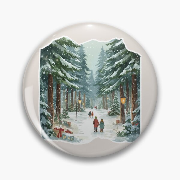 Item preview, Winter Forest Walk – Romantic Christmas Trail in the Pines designed and sold by MiszungART.