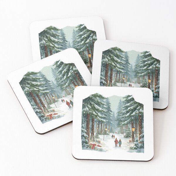 Item preview, Winter Forest Walk – Romantic Christmas Trail in the Pines designed and sold by MiszungART.