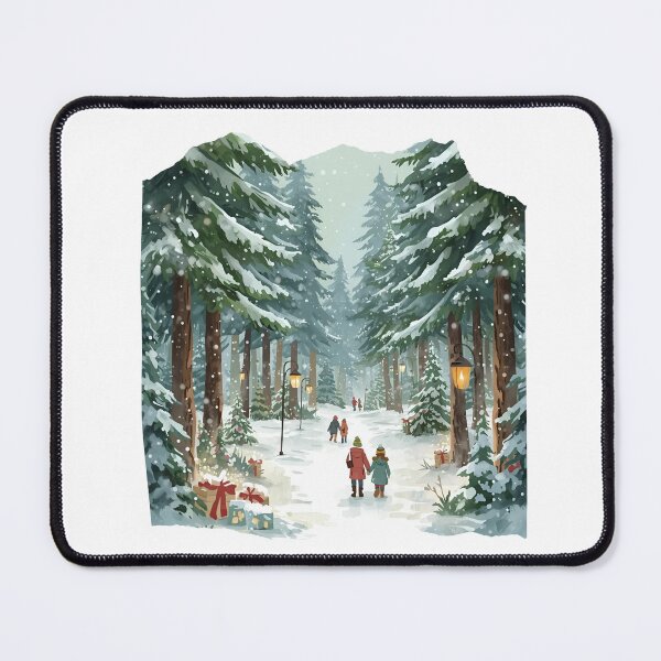Item preview, Winter Forest Walk – Romantic Christmas Trail in the Pines designed and sold by MiszungART.