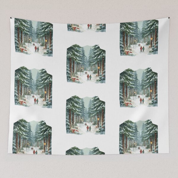 Item preview, Winter Forest Walk – Romantic Christmas Trail in the Pines designed and sold by MiszungART.