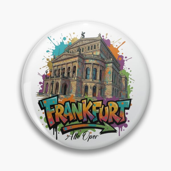 Item preview, Alte Oper FRANKFURT - Vibrant Graffiti City Design designed and sold by Earth Celebration Designs.
