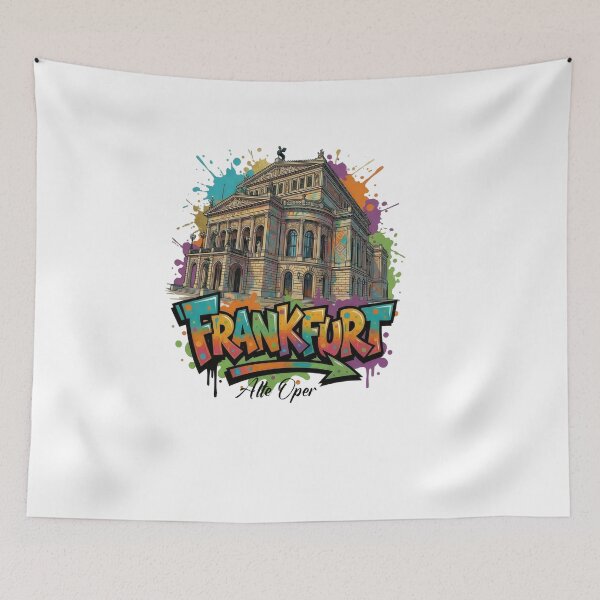 Artikelvorschau, Alte Oper FRANKFURT - Vibrant Graffiti City Design entworfen und verkauft von Earth Celebration Designs.