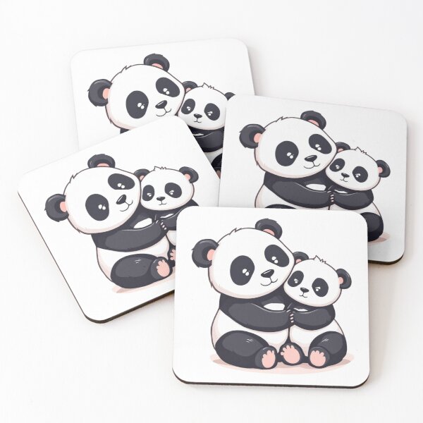 Artikelvorschau, Panda-Mama und Panda-Baby entworfen und verkauft von JNTCreator.