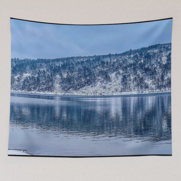 Item preview, Devils Lake Winter Swans – Wisconsin Nature Photography Print designed and sold by aadventures.