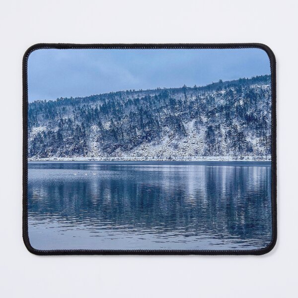 Item preview, Devils Lake Winter Swans – Wisconsin Nature Photography Print designed and sold by aadventures.