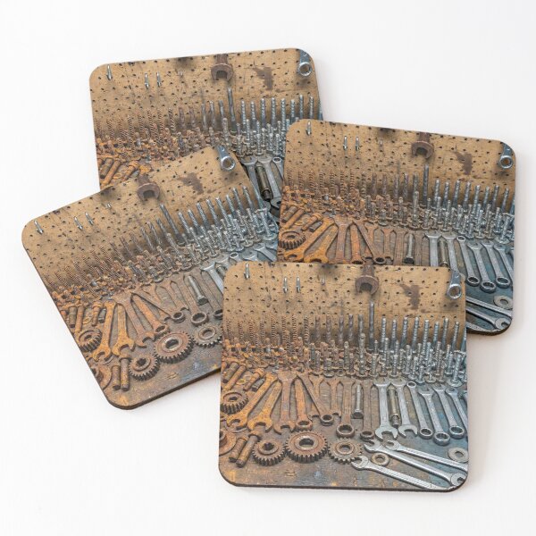 Item preview, Grandpa's Workshop - Rusty Tools Knolling designed and sold by SavinMercantile.