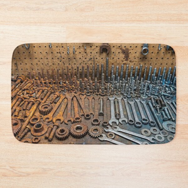 Item preview, Grandpa's Workshop - Rusty Tools Knolling designed and sold by SavinMercantile.