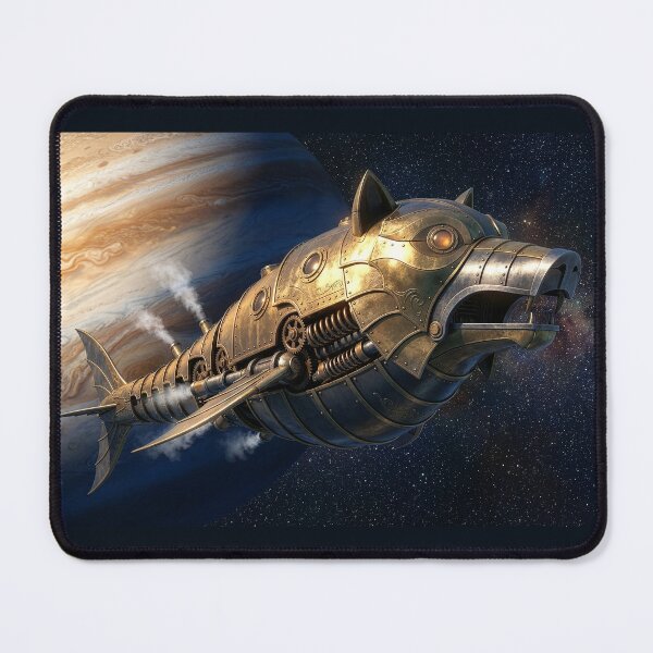 Item preview, Steampunk Wolf Spaceship designed and sold by Tridentulus.