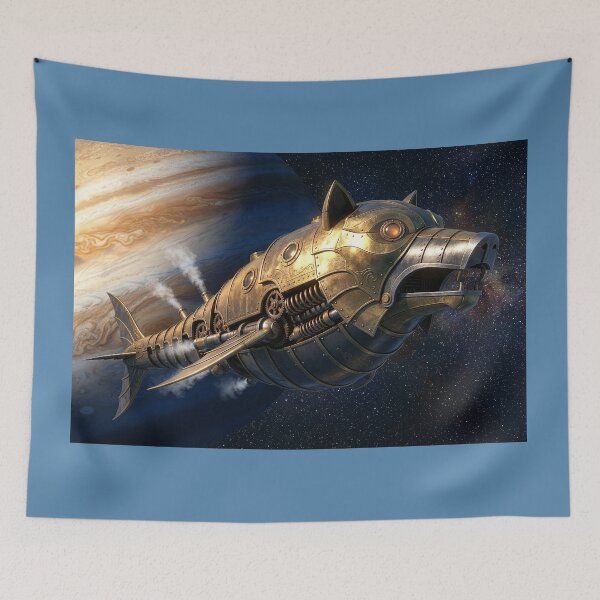 Item preview, Steampunk Wolf Spaceship designed and sold by Tridentulus.