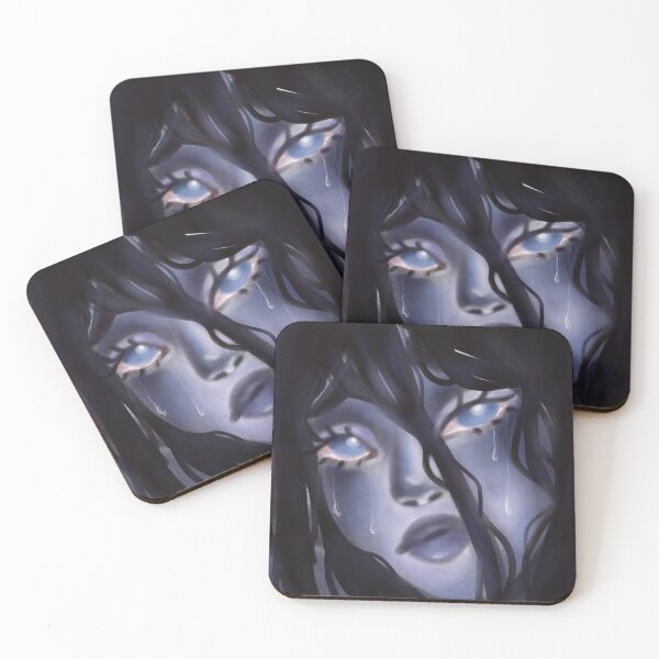Item preview, Blue sad girl crying designed and sold by Stellia Art.