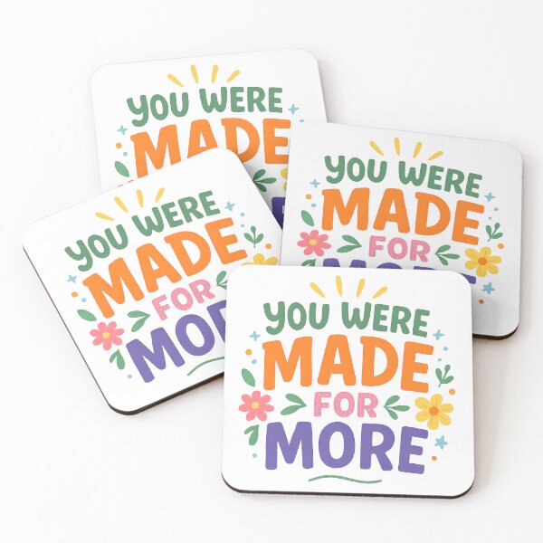 Item preview, Motivational Colourful Quote You Were Made For More. designed and sold by The-T-In-Retro.