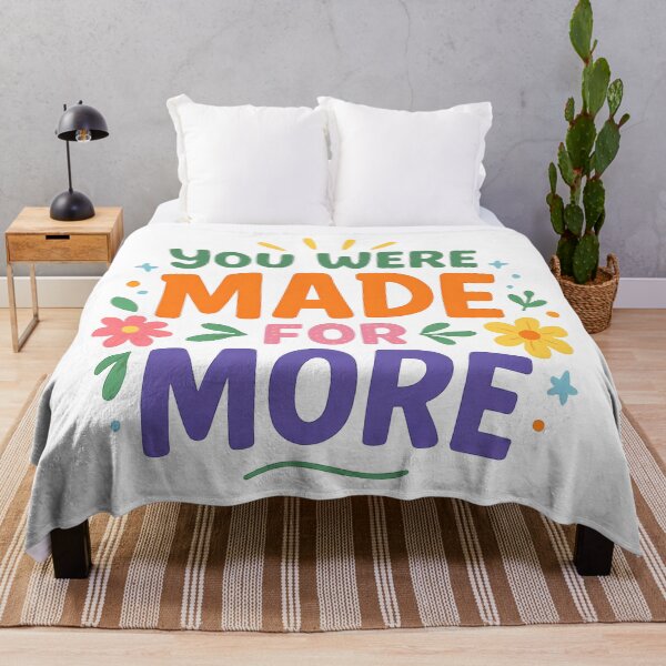 Item preview, Motivational Colourful Quote You Were Made For More. designed and sold by The-T-In-Retro.