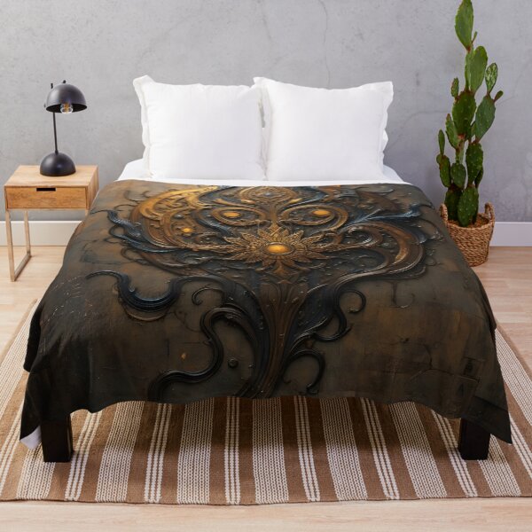 Item preview, Golden Ancient Mandala – Intricate Ornamental Abstract Wall Art designed and sold by GeetArtHouse.