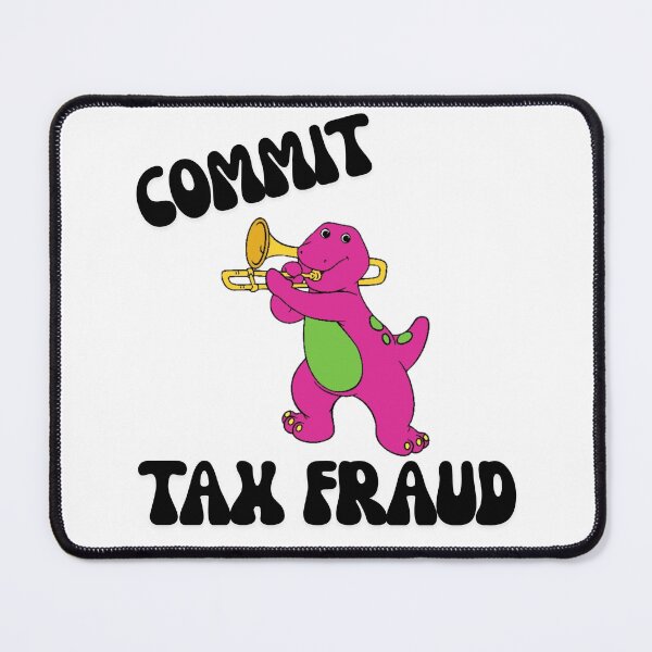 Item preview, Barney Parody Meme – “Commit Tax Fraud” Funny Dinosaur Design designed and sold by happi chic.