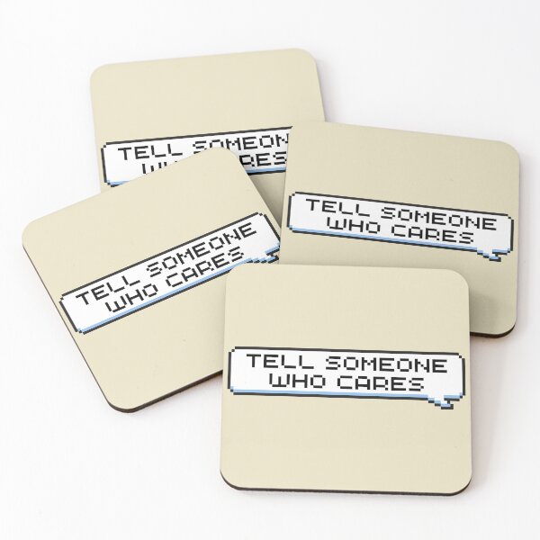 Item preview, Tell Someone Who Cares Sticker designed and sold by Potato Quality Prints.