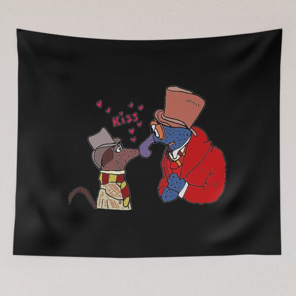 Item preview, Muppet Christmas Carol - Rizzo Kissing Gonzo  designed and sold by ferminhays.
