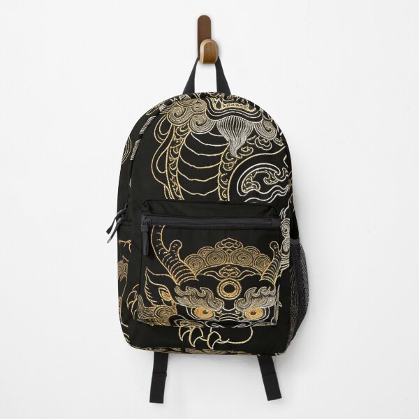 Item preview, Majestic Golden Qilin Lion Guardian Embroidery Style designed and sold by zzz888.