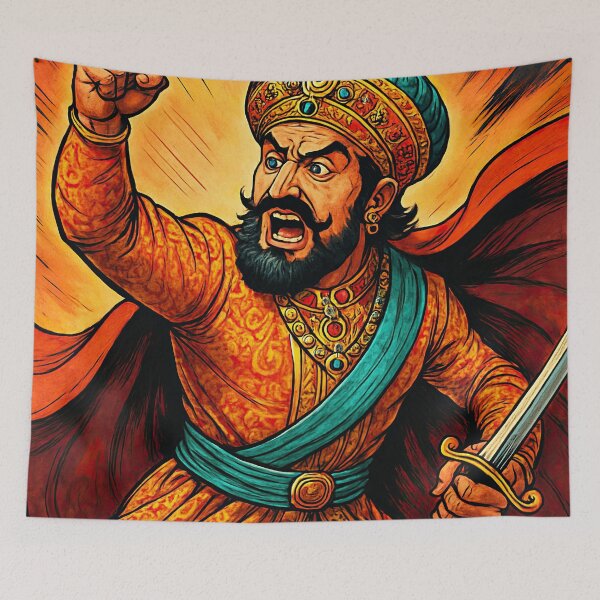 Item preview, Akbar the Great | Comics style - Cartoon designed and sold by ComicsFactory.