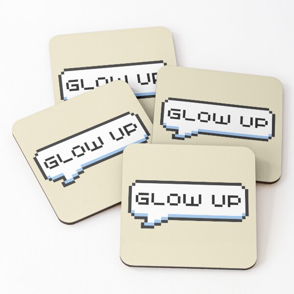 Item preview, Glow Up Sticker designed and sold by Potato Quality Prints.