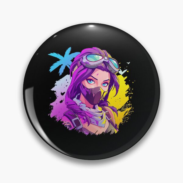 Item preview, Fortnite Neon Explorer Girl Wearing Blue Goggles designed and sold by Muaythai1x3ac.