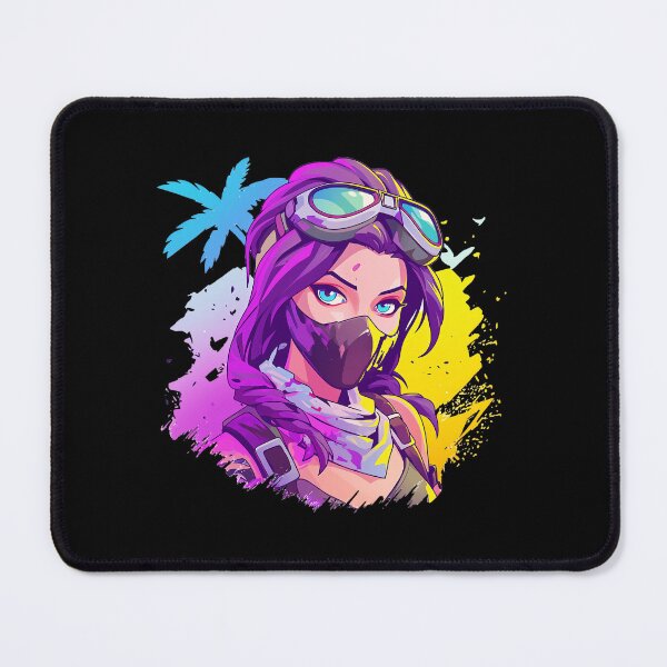 Item preview, Fortnite Neon Explorer Girl Wearing Blue Goggles designed and sold by Muaythai1x3ac.