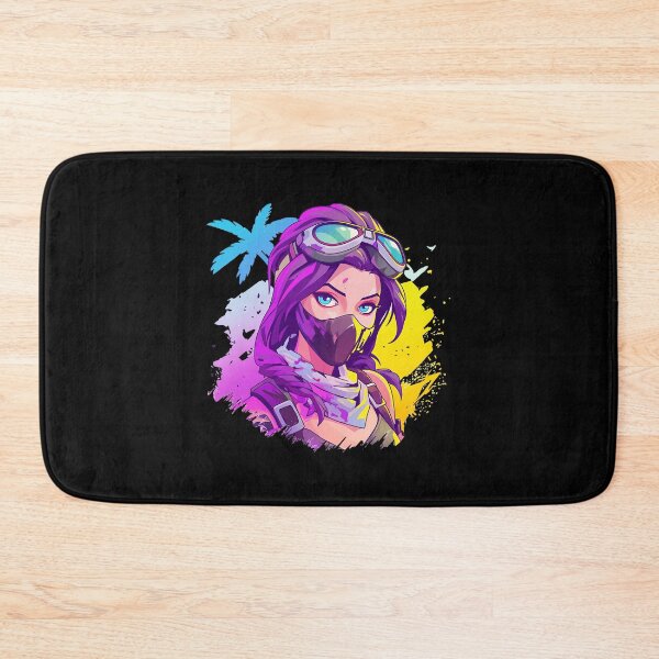 Item preview, Fortnite Neon Explorer Girl Wearing Blue Goggles designed and sold by Muaythai1x3ac.