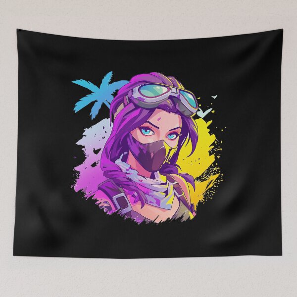 Item preview, Fortnite Neon Explorer Girl Wearing Blue Goggles designed and sold by Muaythai1x3ac.
