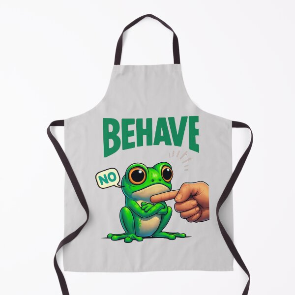 Item preview, Funny Frog Crossing Arms Design – Behave No Slogan – Sarcastic Pet Lover & Meme designed and sold by Cree8if.