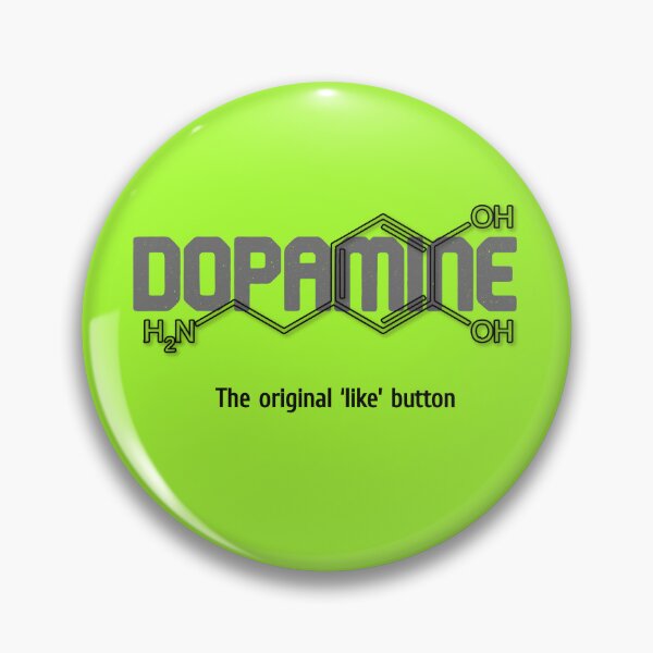 Item preview, Dopamine Molecule Outline designed and sold by ChemsTrail.